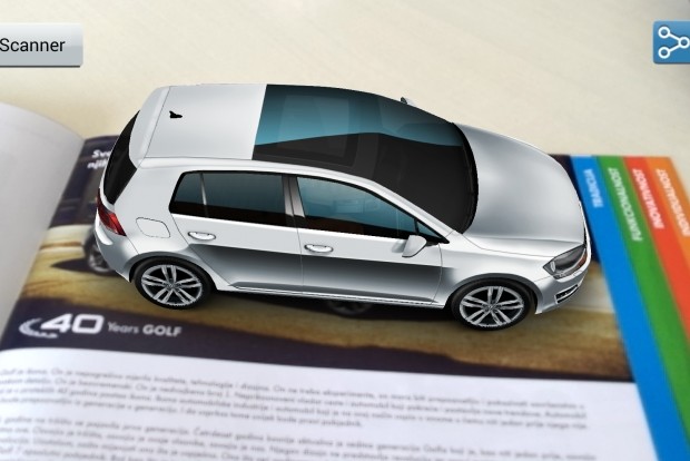 VW aplikacija za Augmented reality VW aplikacija za Augmented reality