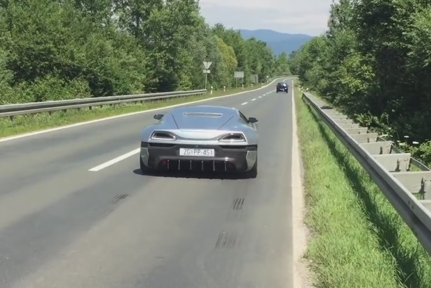 Ubrzavanje Rimčevog Concept One super automobila Ubrzavanje Rimčevog Concept One super automobila