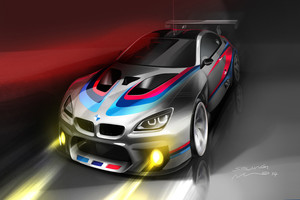 BMW M6 GT3: skica za portret