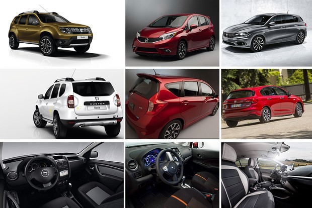 Dacia Duster vs Fiat Tipo HB vs Nissan Note Dacia Duster vs Fiat Tipo HB vs Nissan Note