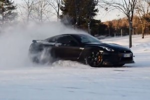 Snježni drift s Nissanom GT-R