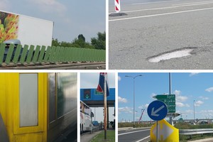 Vidiauto inspekcija: Rupe na cesti, hrđav držač hrvatske zastave, prljavština...
